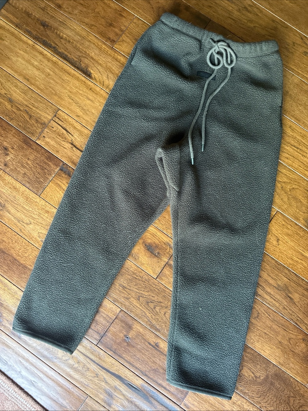Fear of God Essentials Sherpa Fleece Lounge Sweatpants Charcoal Brown Pants S